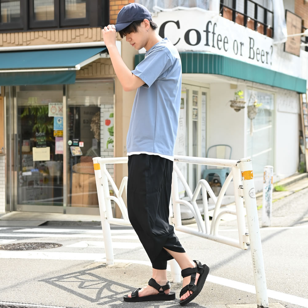 NAVY（ファッション） イージーパンツ メンズ レーヨン 紐