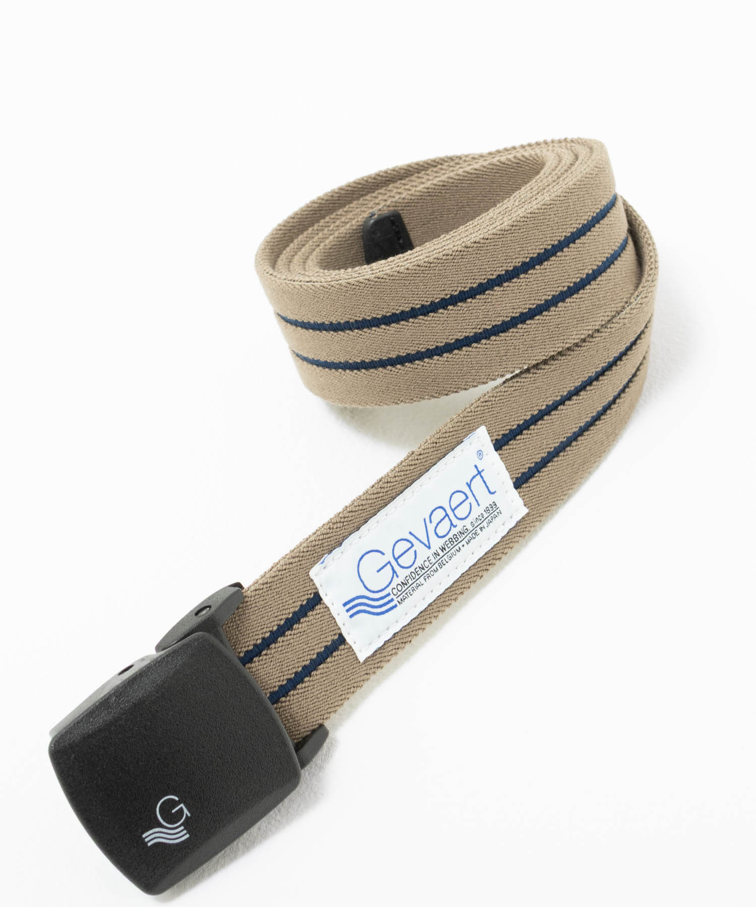 ゲロゲリゲゲゲ ベルト 新品 送料込み GEVAERT（ゲバルト） ベルト メンズ 伸縮性 ストレッチ ロゴ 幅35mm