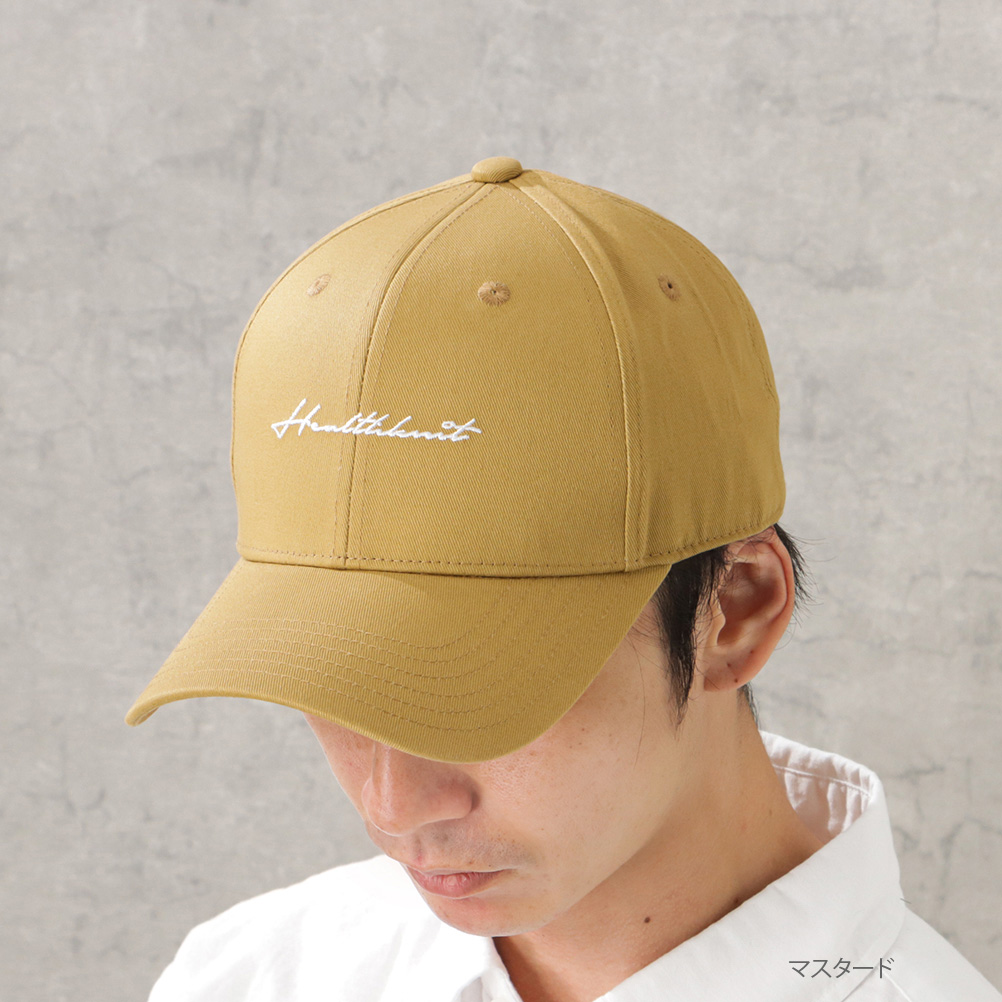 Healthknit ベースボールキャップ 綿100% コットン ツイル ユニ Healthknit ベースボールキャップ 綿100% コットン ツイル ユニ