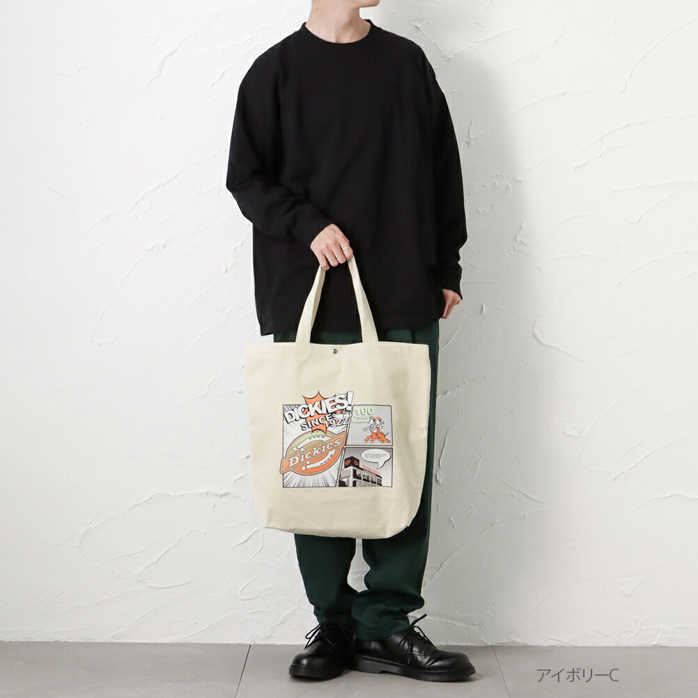 Dickies ディッキーズ トートバッグ メンズ 綿100% ロゴ