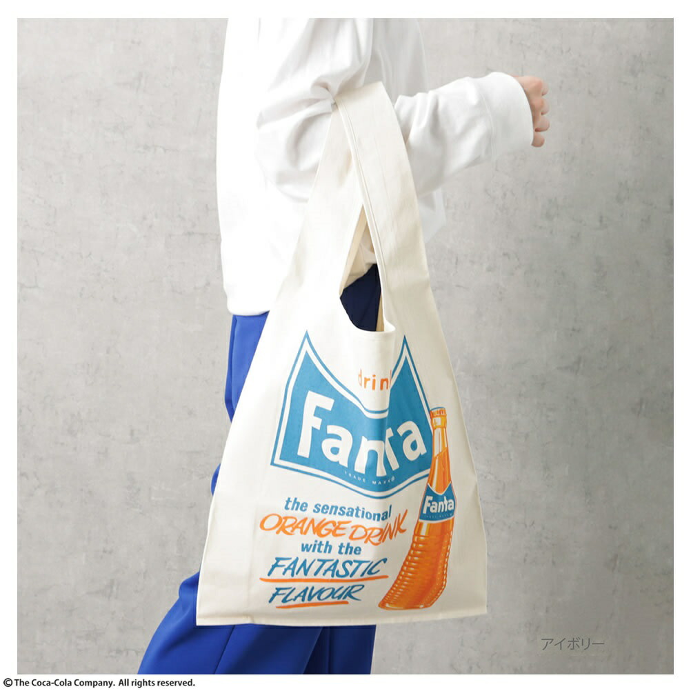 Fanta ファンタ マルシェバッグ トートバッグ 綿100% 内ポケット 
