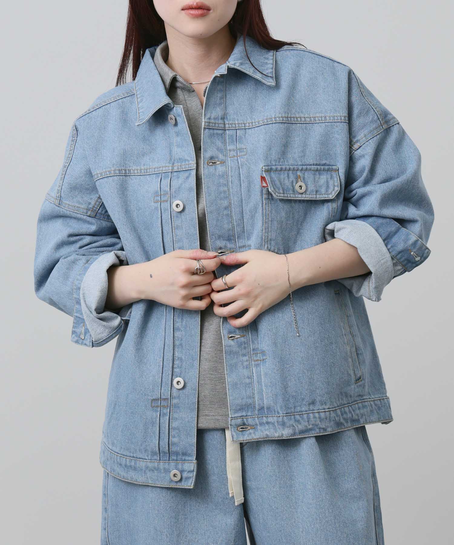 NAVY デニムジャケット レディース 綿100％ コットン 11オンス
