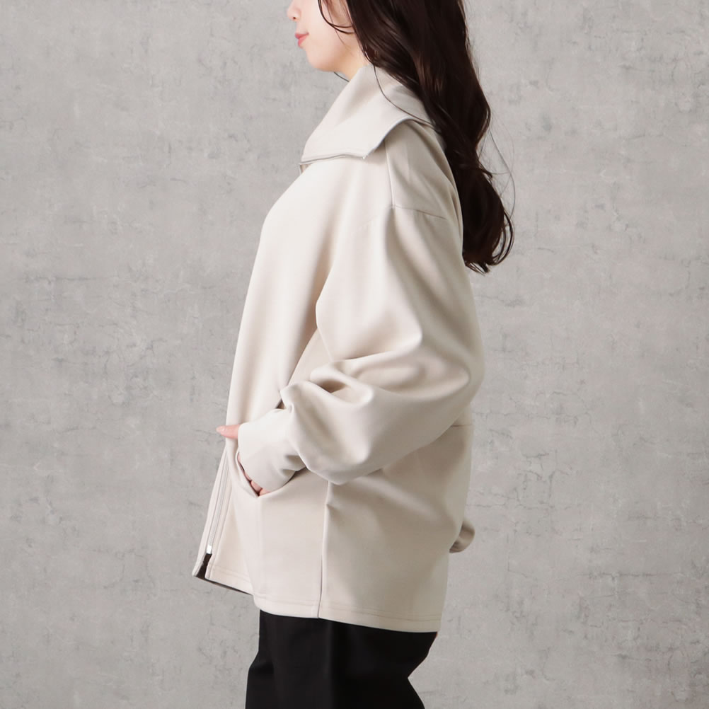 Howdy Marie ブルゾン レディース 無地 セーラーカラー ジップアップ