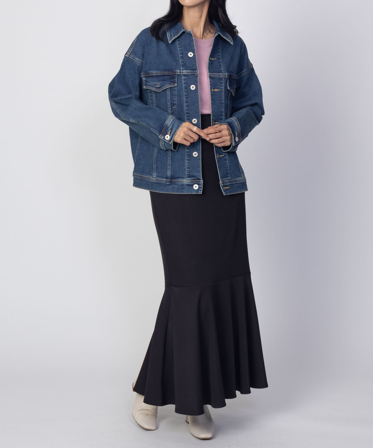 マッキントッシュ　デニムジャケット　レディース　34　ジージャン　赤耳　アウター C17 ベーシックデニムジャケット レディース