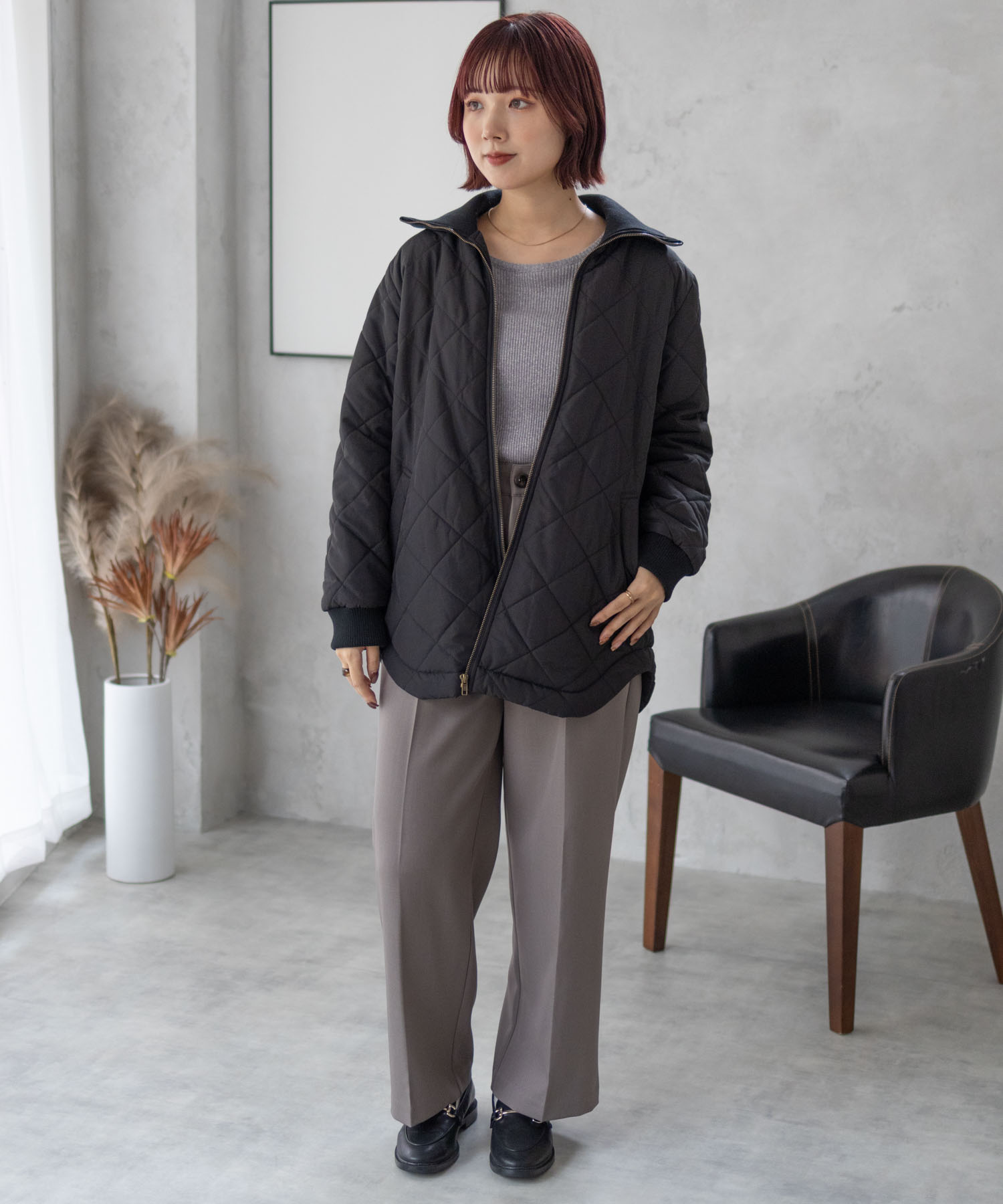 NAVY（ファッション） ブルゾン レディース キルト 軽量 はっ水 中綿 