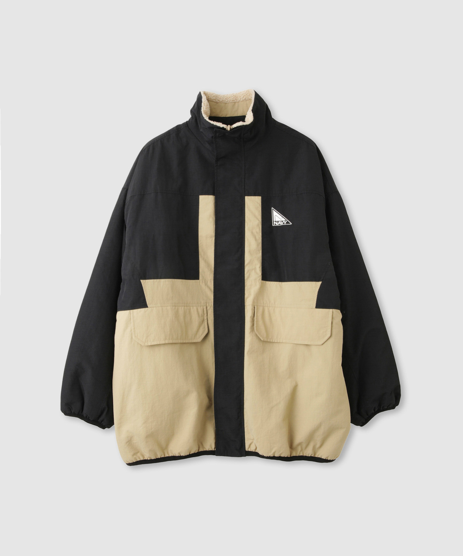 NAVY ブルゾン レディース アウター ボア ナイロン リバーシブル