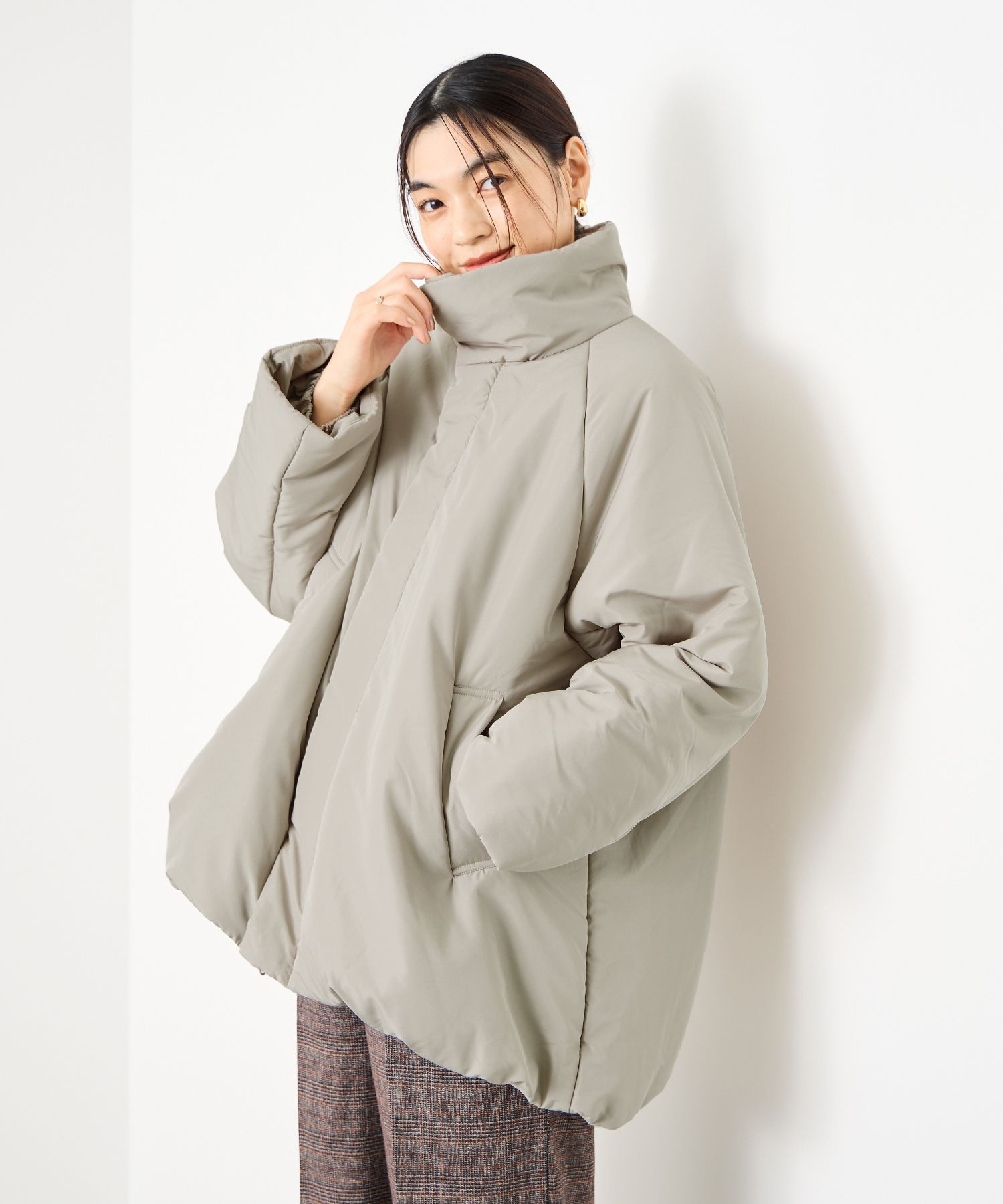 CMP 中綿入りジャケット　レディースM OPAQUE.CLIP（オペークドットクリップ） コート アウター 中綿ミドル