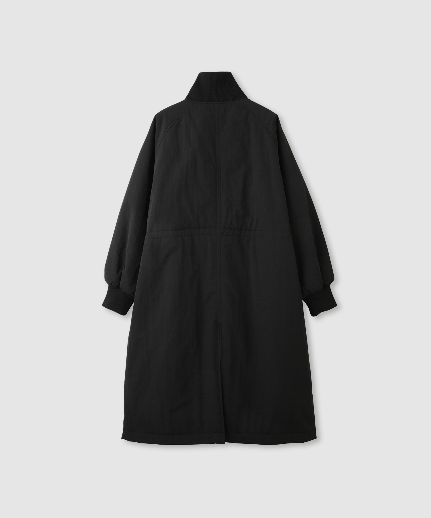 NAVY 中綿コート レディース アウター スタンドカラー ナイロン ロング