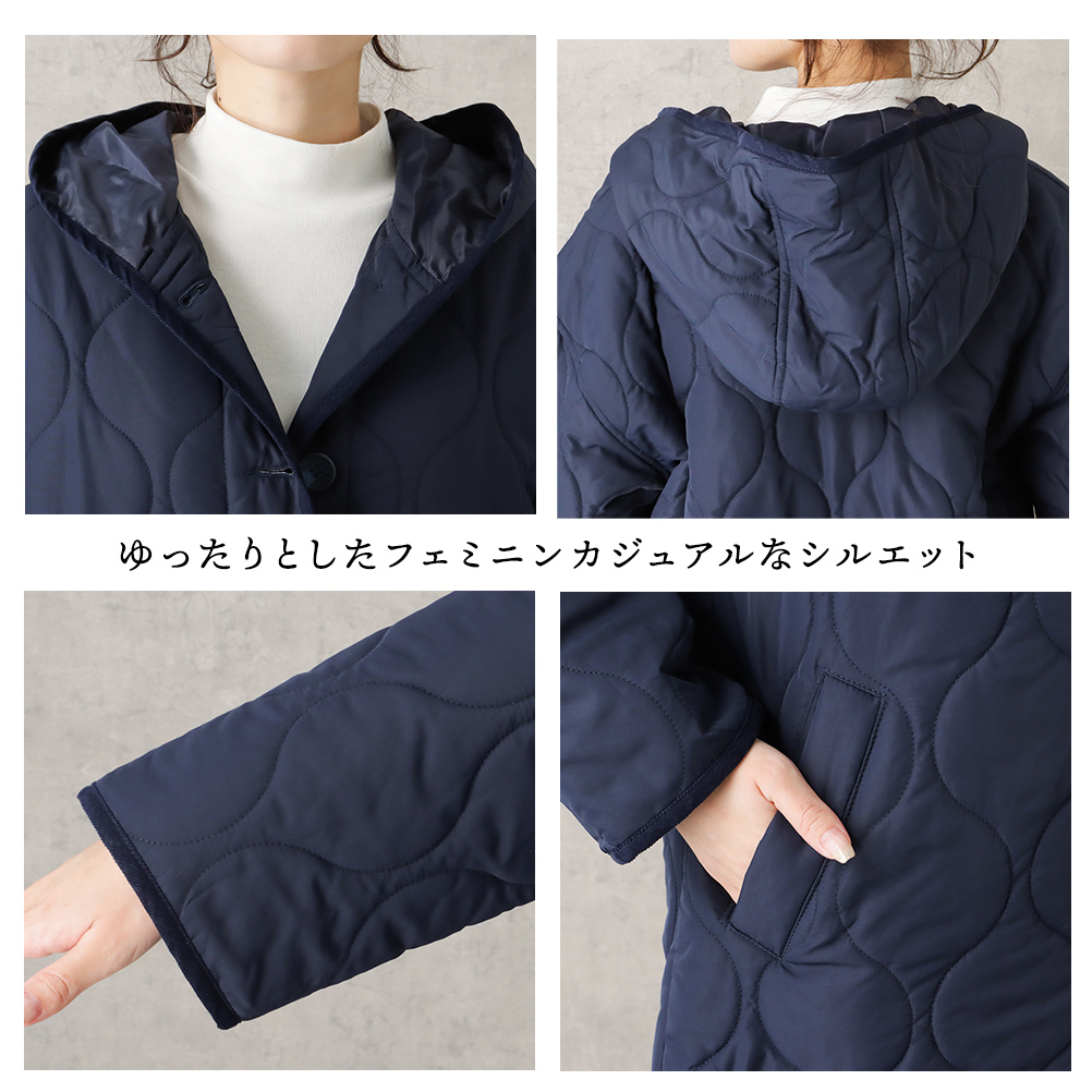 NAVY（ファッション） キルティングコート レディース 軽量 撥水