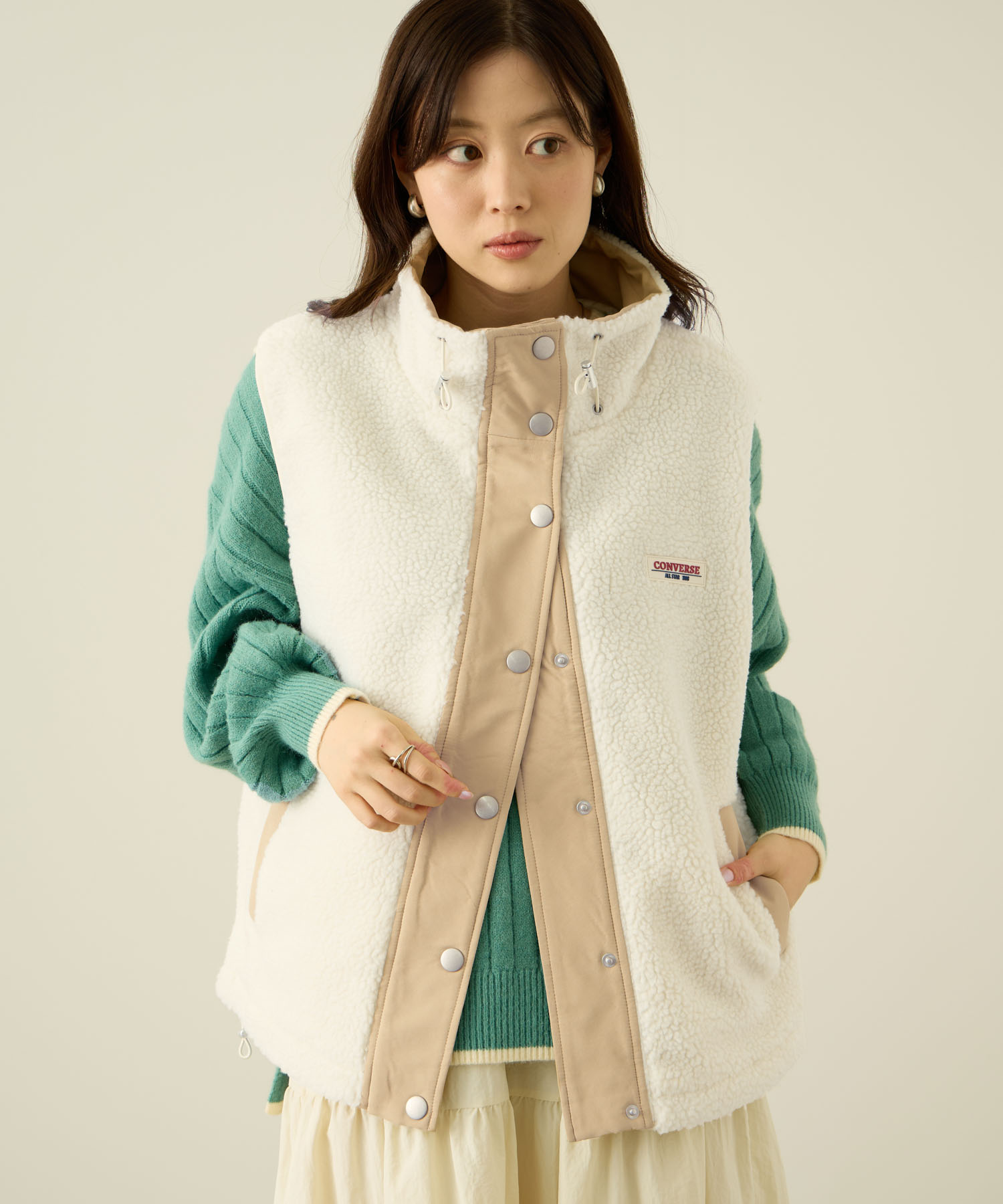 CONVERSE（コンバース） ボアベスト レディース もこもこ あったか
