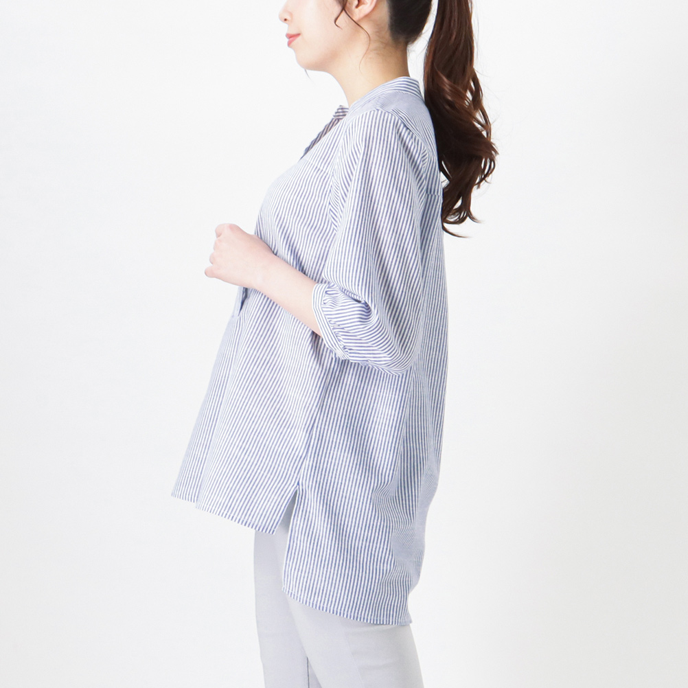 NAVY（ファッション） ブラウス 7分袖 レディース スキッパー