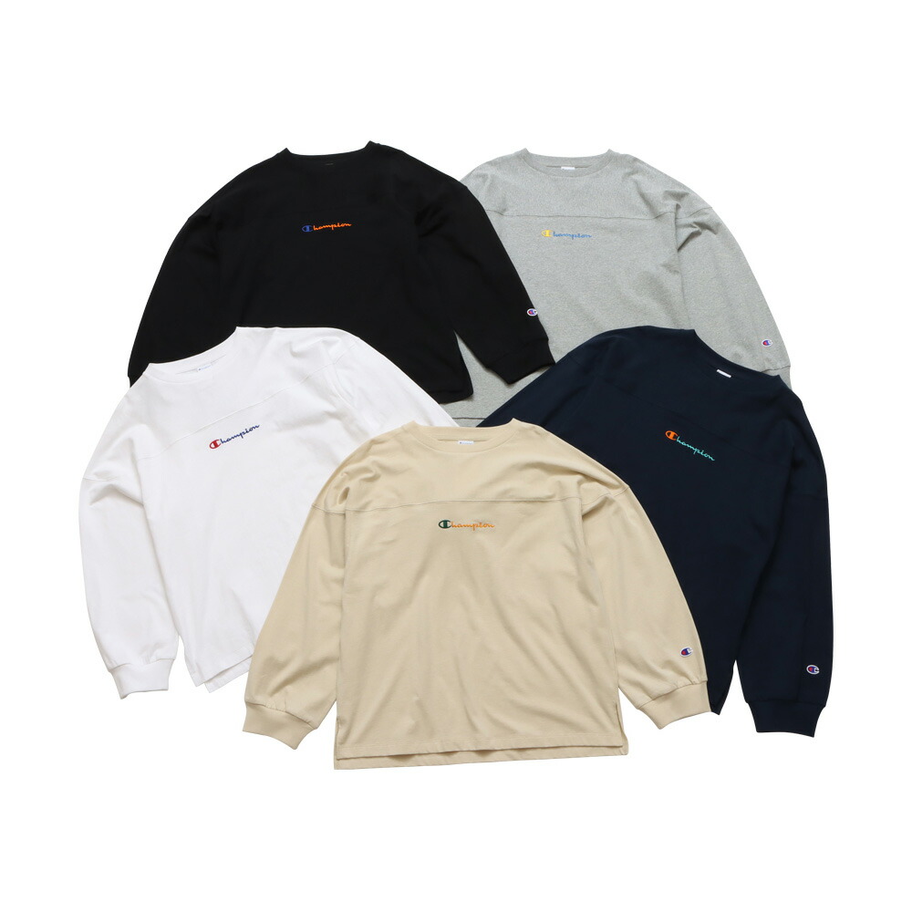 Champion チャンピオン 長袖Tシャツ 綿100％ レディース コットンUSA