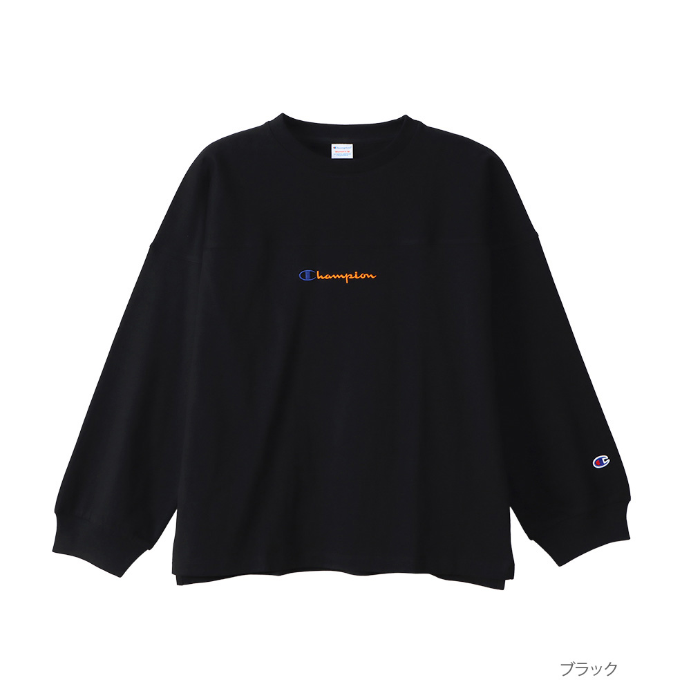 Champion チャンピオン 長袖Tシャツ 綿100％ レディース コットンUSA