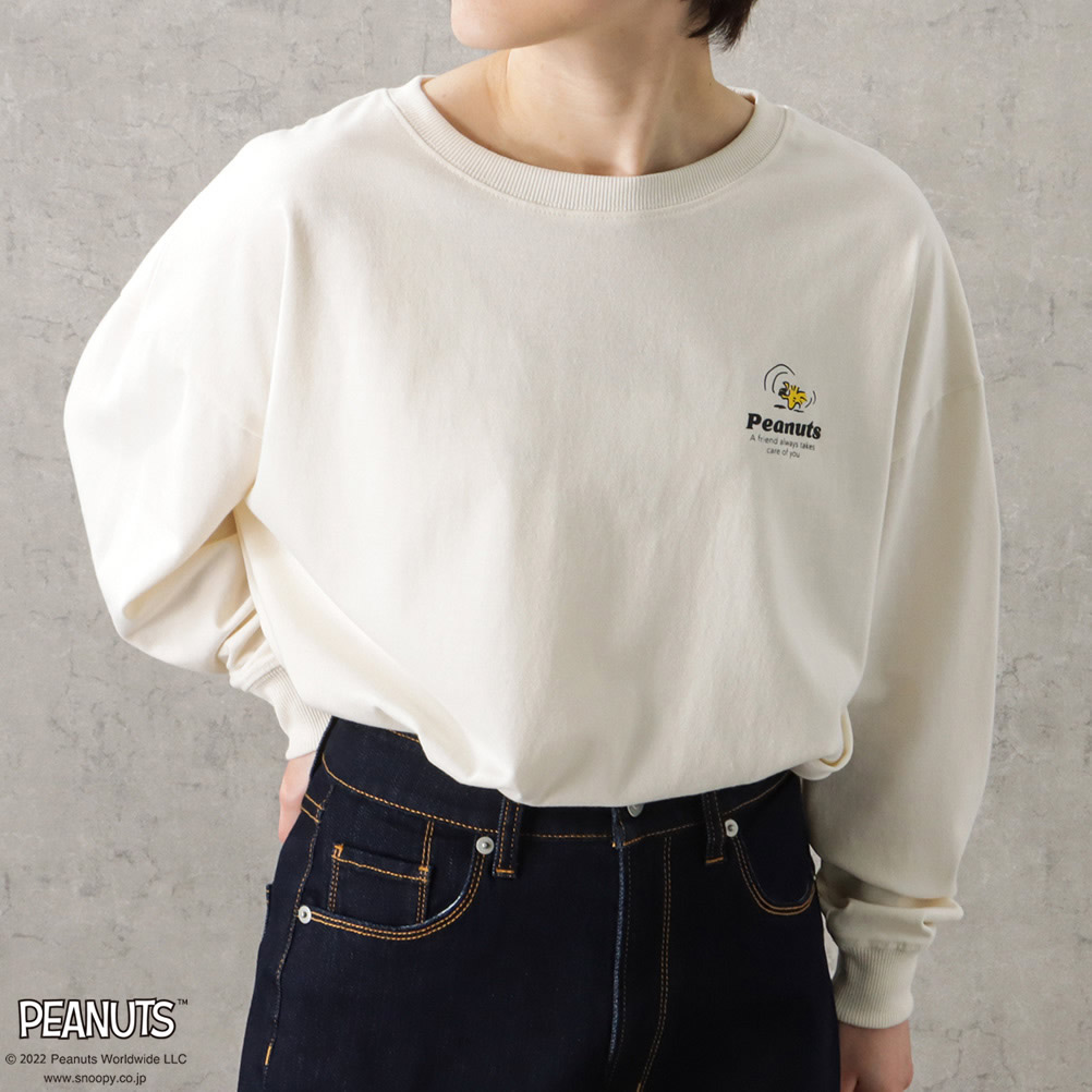 PEANUTS SNOOPY ピーナッツ スヌーピー 長袖Tシャツ ロンT レディース