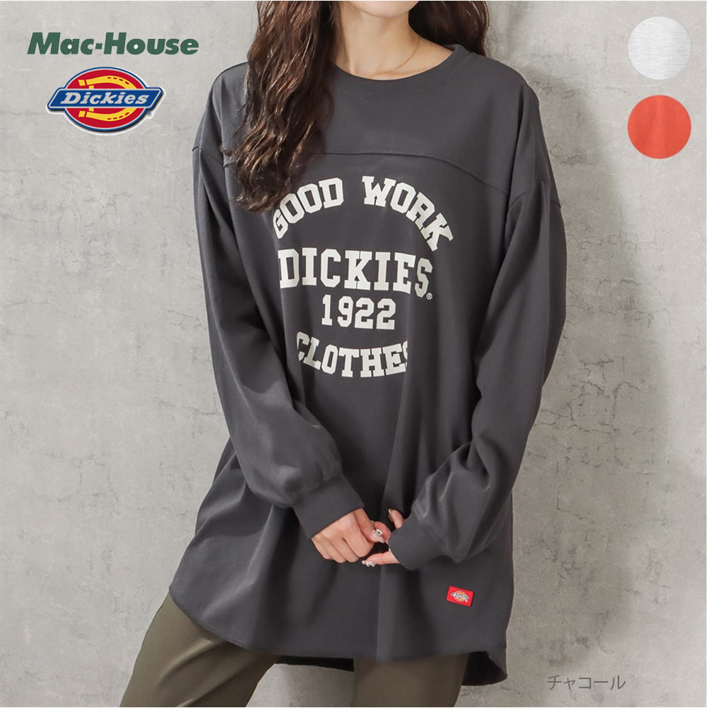 Dickies ディッキーズ 長袖Tシャツ レディース チュニック丈