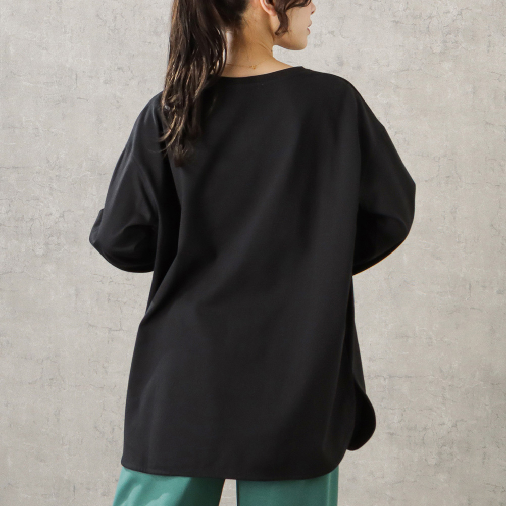 tシャツ オーガニックリサイクル フットボールロンＴ レディース 02221003936.jpg