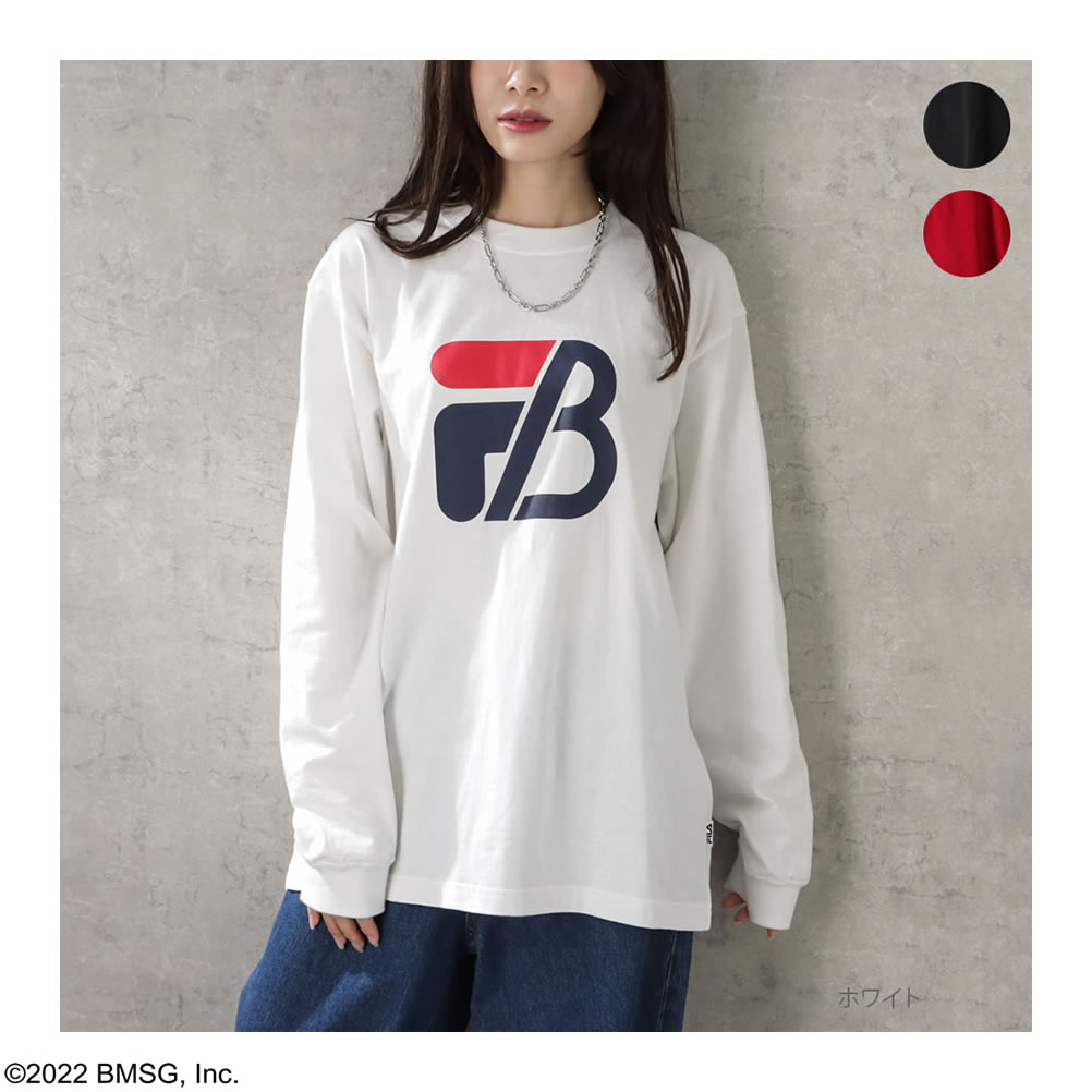 FILA×BE:FIRST フィラ ビーファースト 長袖Tシャツ レディース【クリア