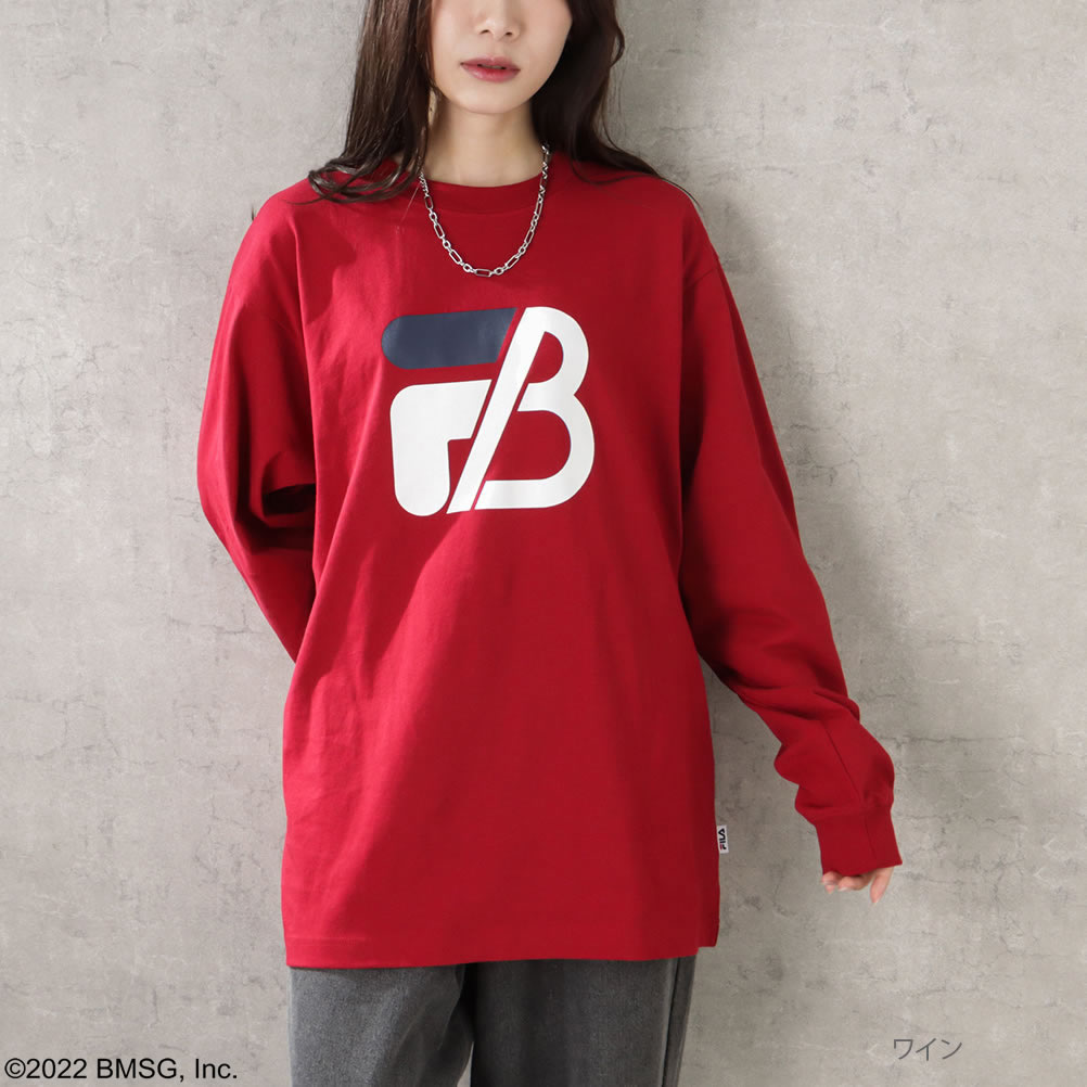 FILA×BE:FIRST フィラ ビーファースト 長袖Tシャツ レディース【クリア