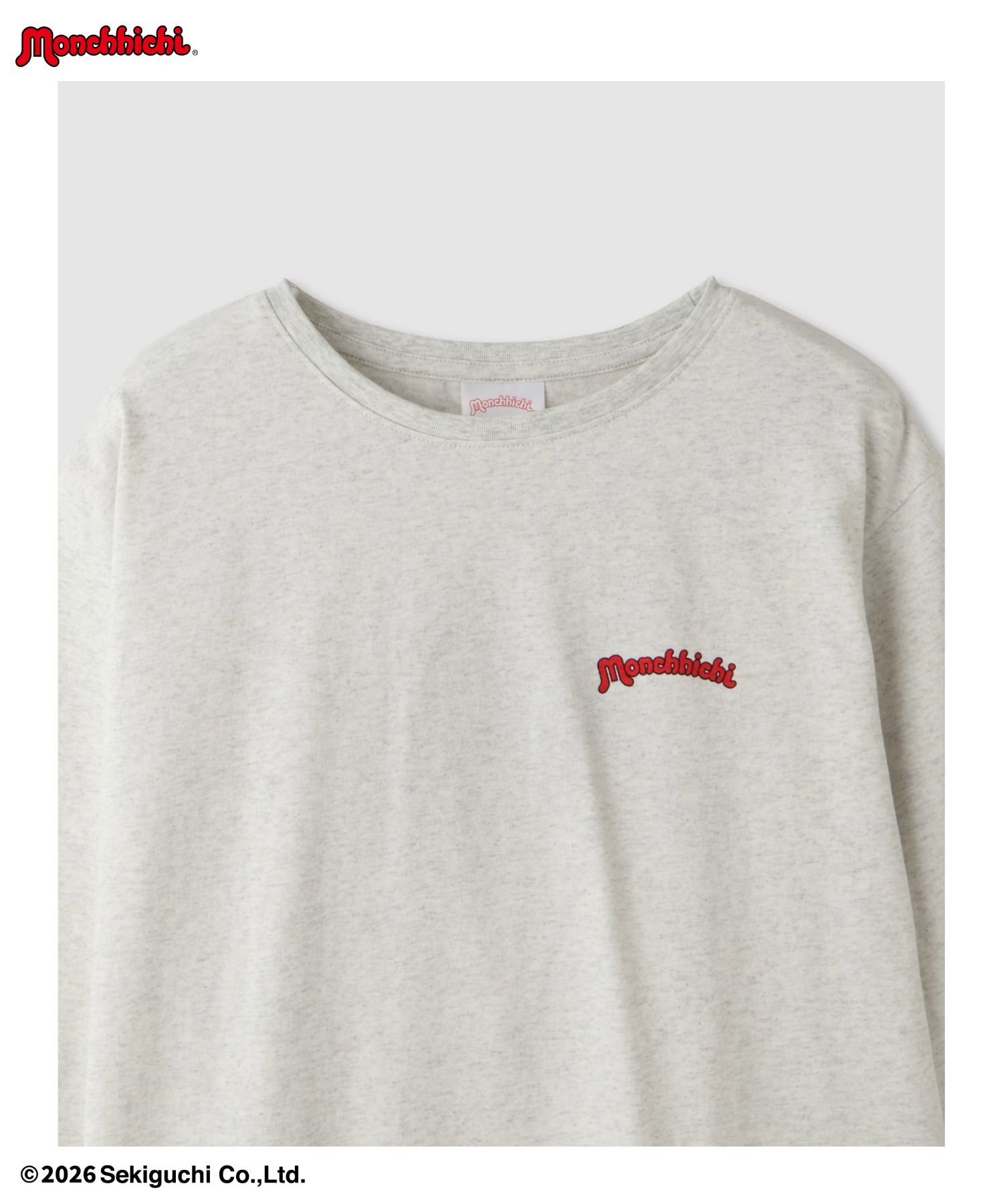 モンチッチ Tシャツ レディース 長袖 ロンT キーホルダー付き アクキー