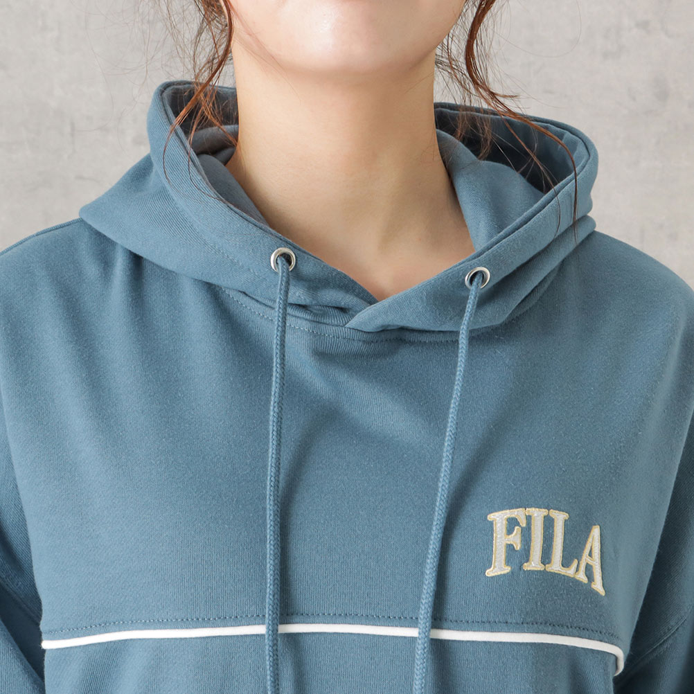 テニス】もこもこ裏毛 プルオーバーフーディ レディース|FILA