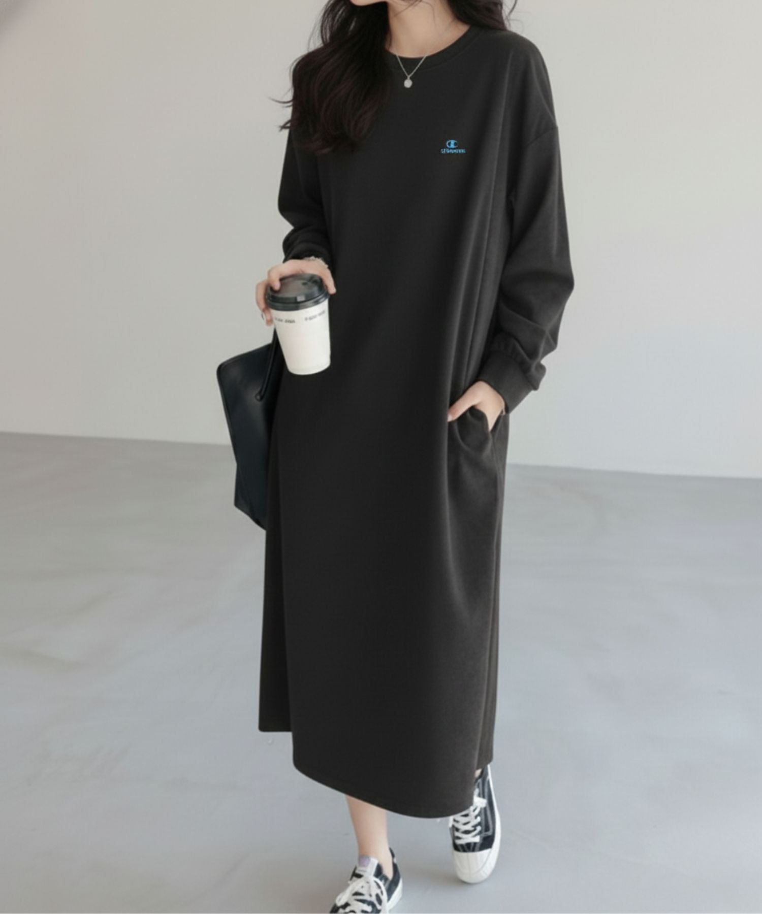 Champion（チャンピオン） 裏毛 ワンピース レディース スウェット 綿
