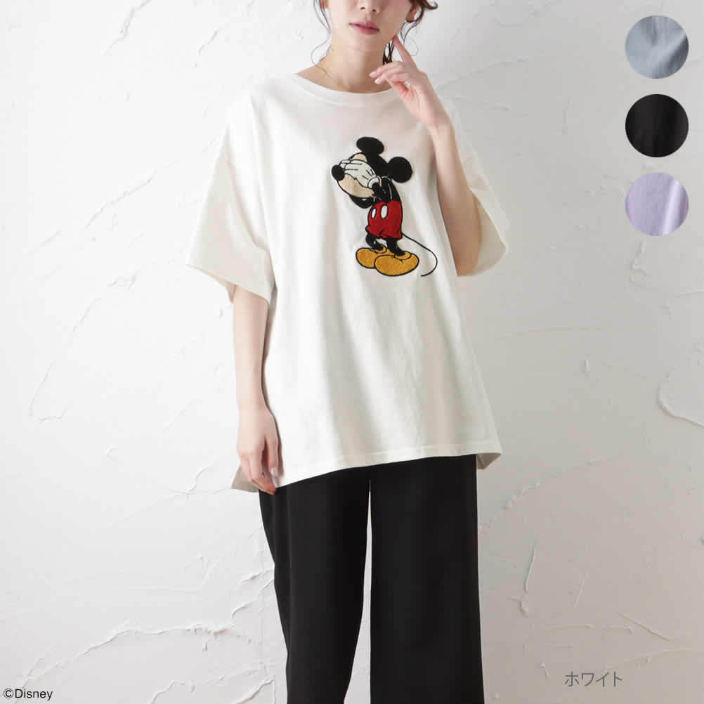 Disney ディズニー ミッキー / 半袖Tシャツ キャラクター レディース