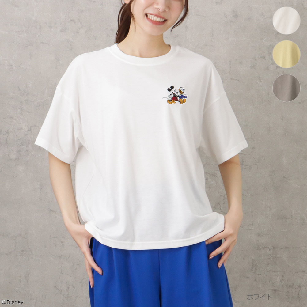 Disney ディズニー / 半袖Tシャツ 5分袖 レディース キャラクター