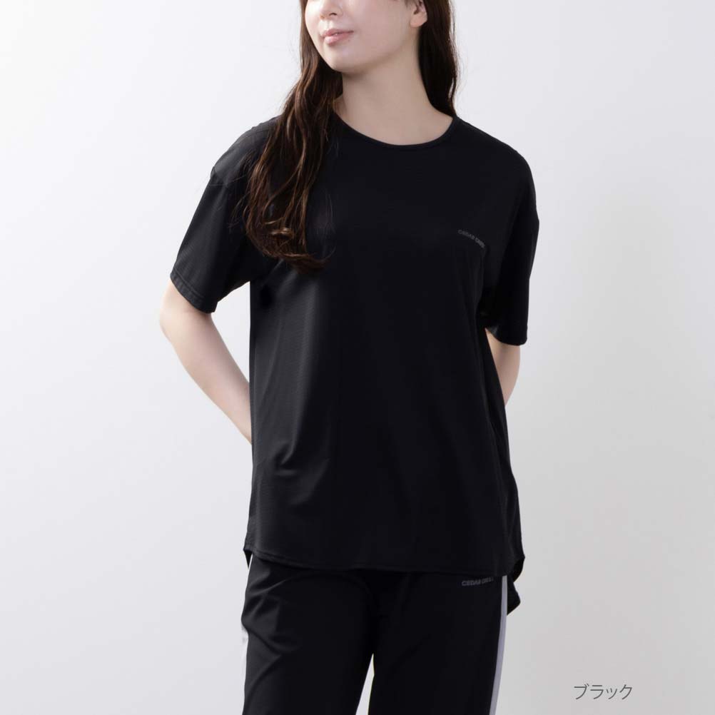 CEDAR CREST セダークレスト Tシャツ 半袖 レディース ストレッチ 接触