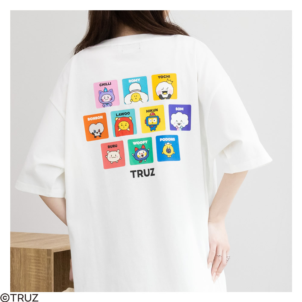 TRUZ トゥルーズ 半袖Tシャツ レディース 綿100％ コットン ロゴ プリント キャラクター ...