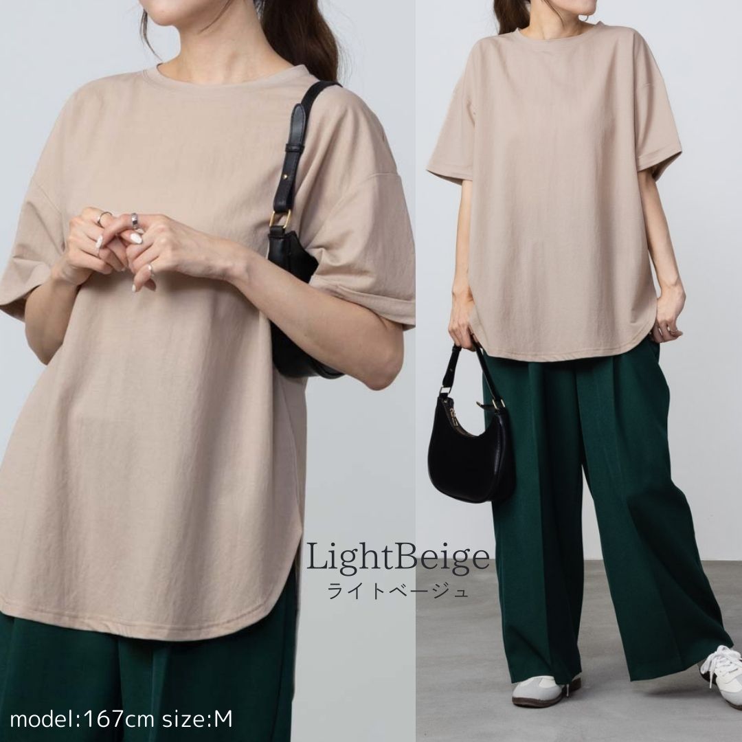 Tシャツ レディース 半袖 接触冷感 制菌加工 クルーネック