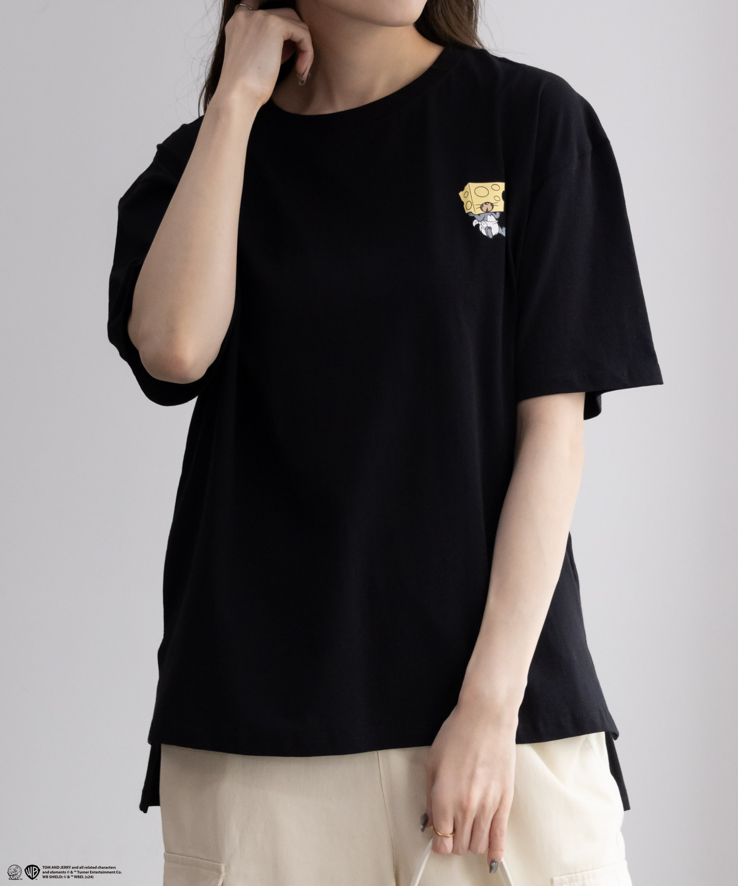 Tom and Jerry トムとジェリー 半袖Tシャツ レディース 綿100％ コットン ゆったり...