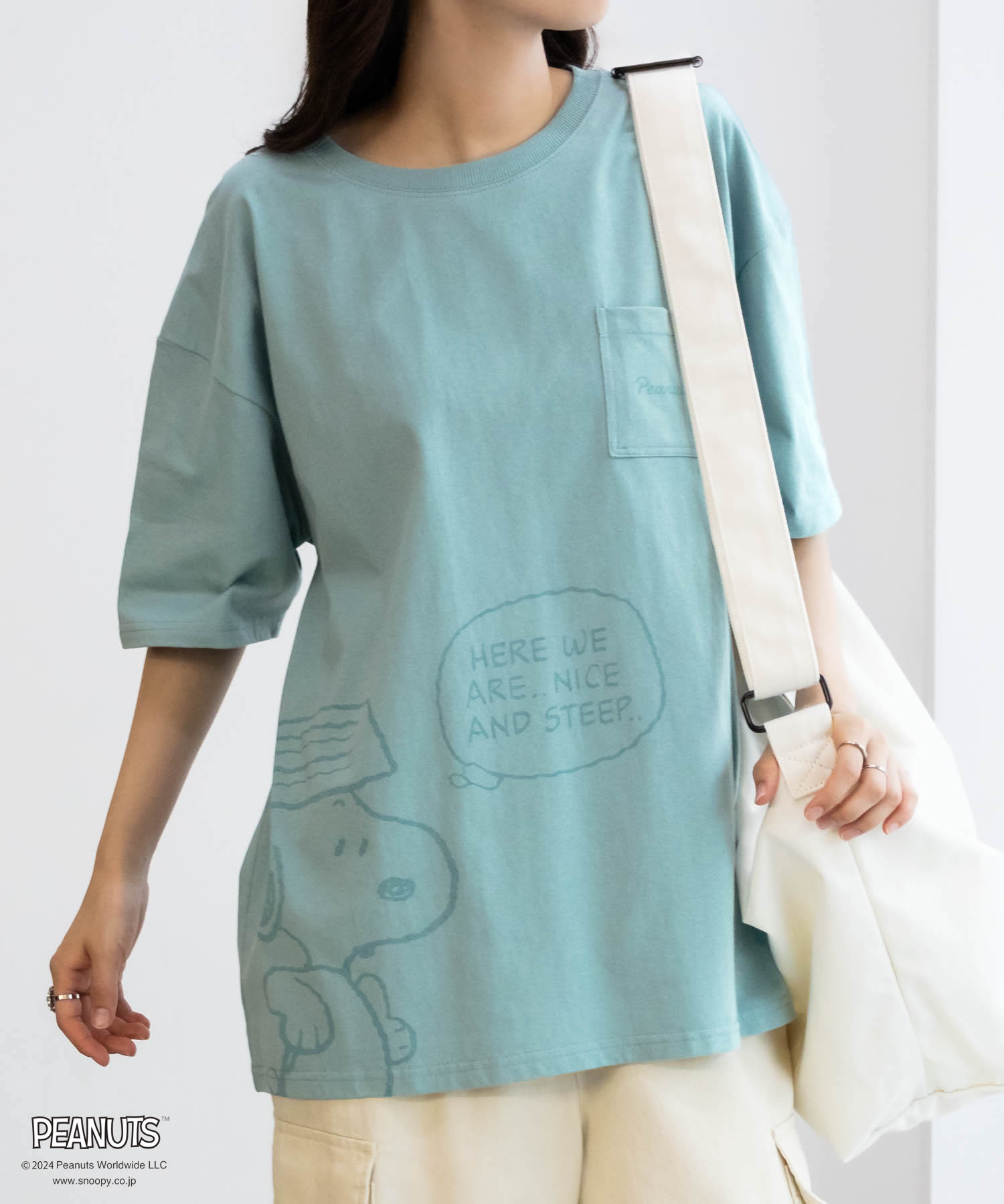 PEANUTS SNOOPY ピーナッツ スヌーピー 半袖Tシャツ レディース 綿100％ コットン...