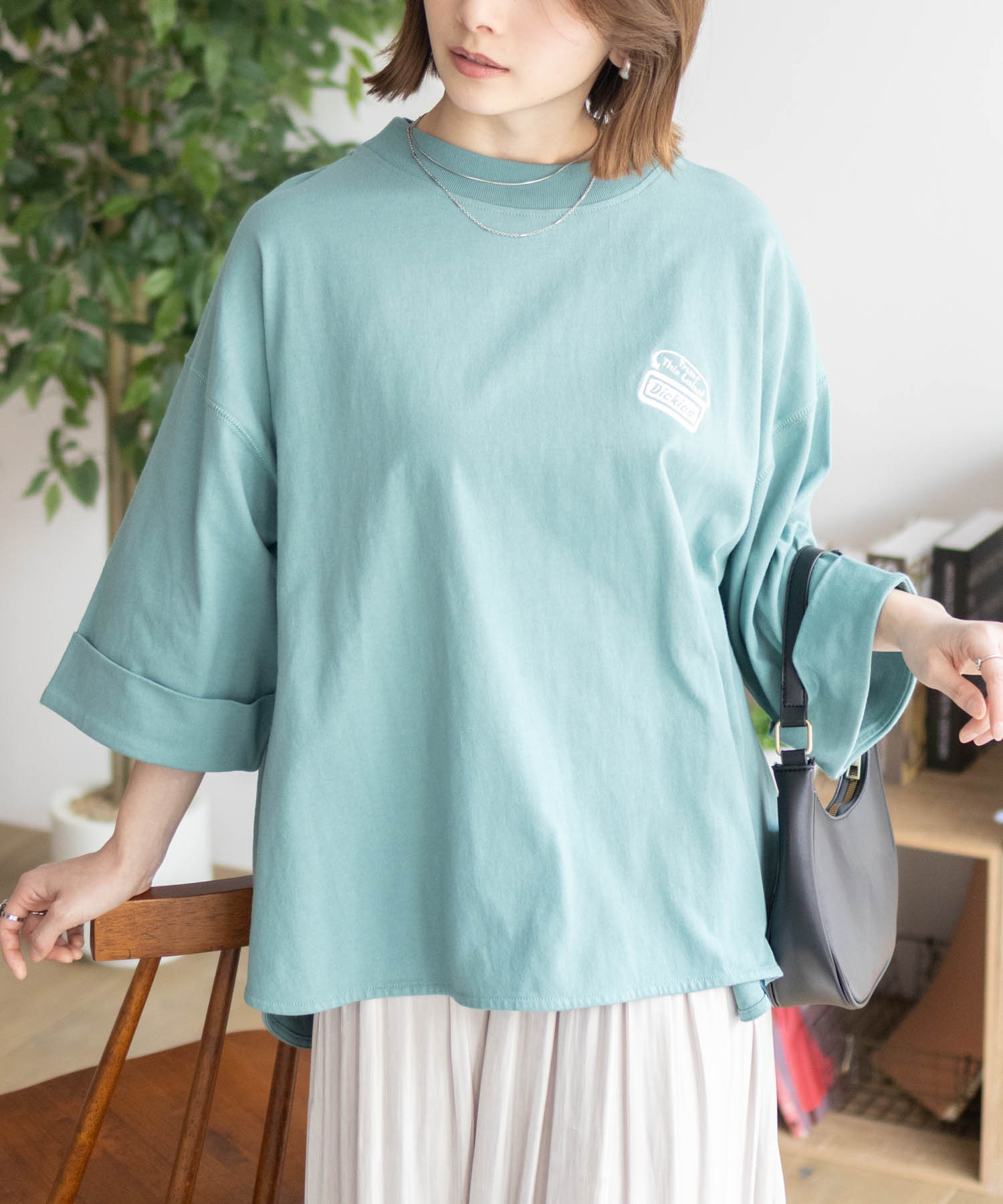 Dickies ディッキーズ Tシャツ レディース 半袖 5分袖 6分袖 綿100％ コットン トッ...