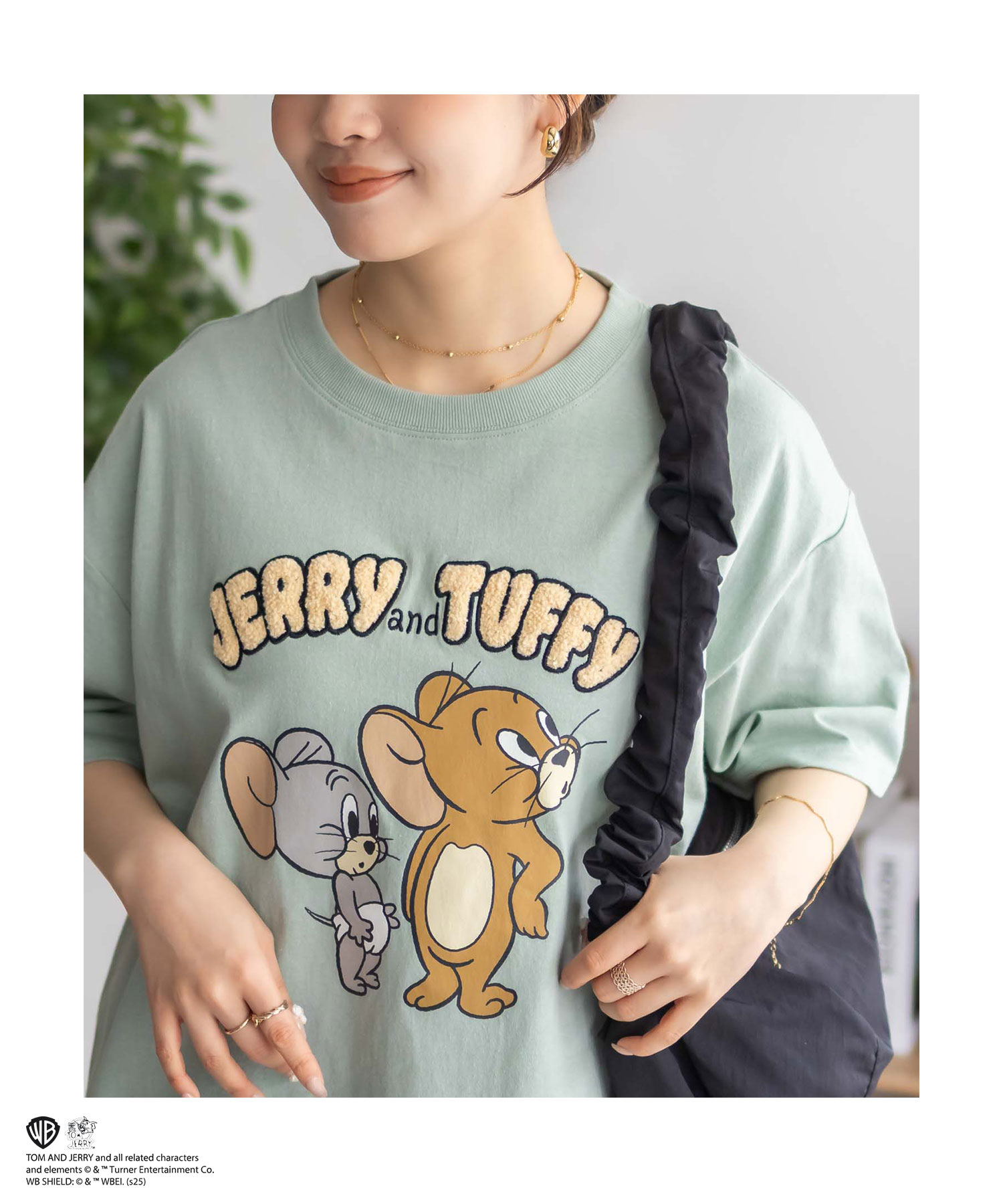 Tom and Jerry トムとジェリー Tシャツ レディース 半袖 綿100