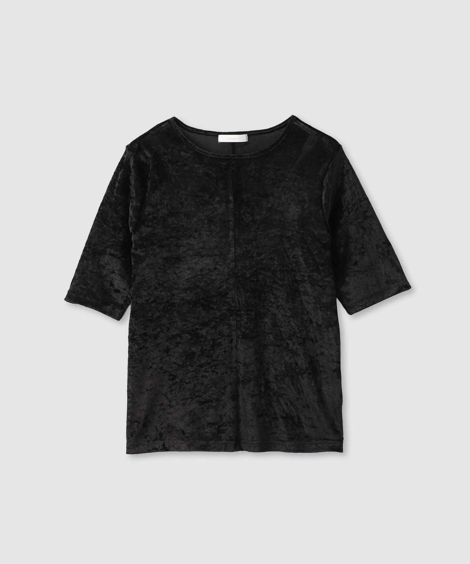 milli de l'air ミリデラール Tシャツ レディース 半袖 5分袖 シアー