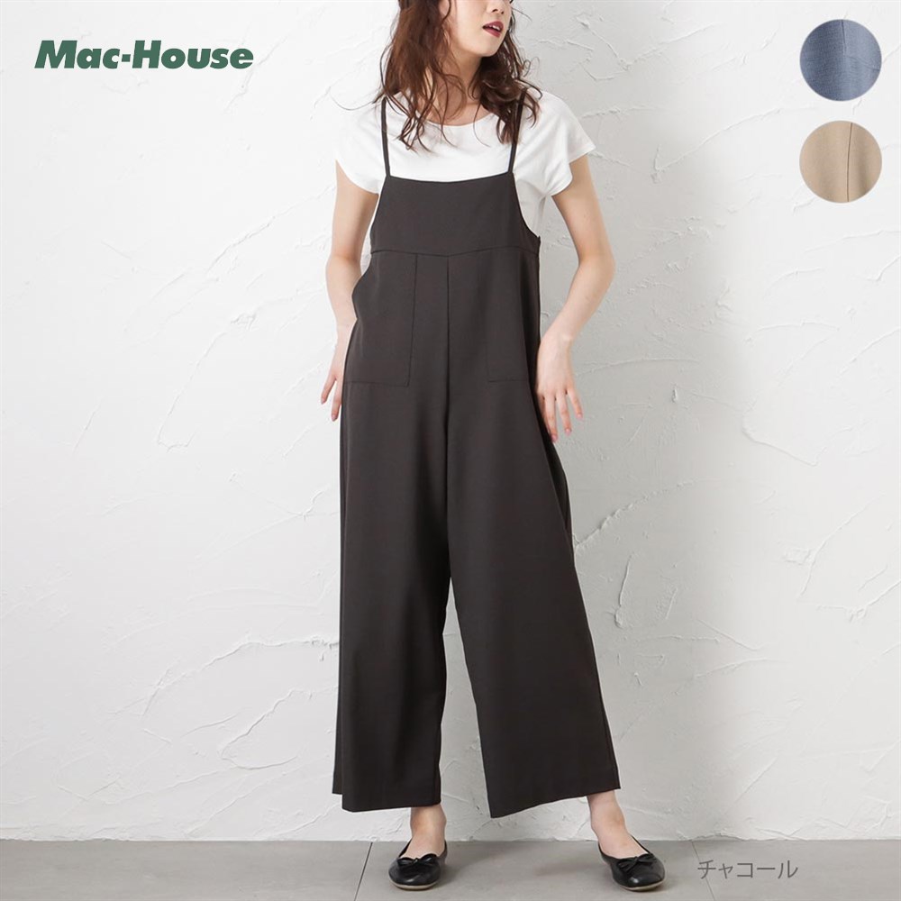 カジュアル2点セットサロペットストレートワイドパンツ＋Tシャツ 楽天市場】レディース オールインワン サロペット セット T