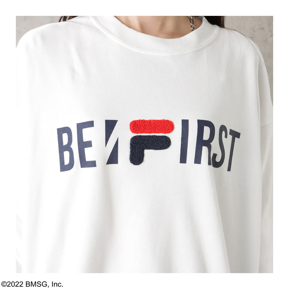 FILA×BE:FIRST フィラ ビーファースト トレーナー レディース 【クリア