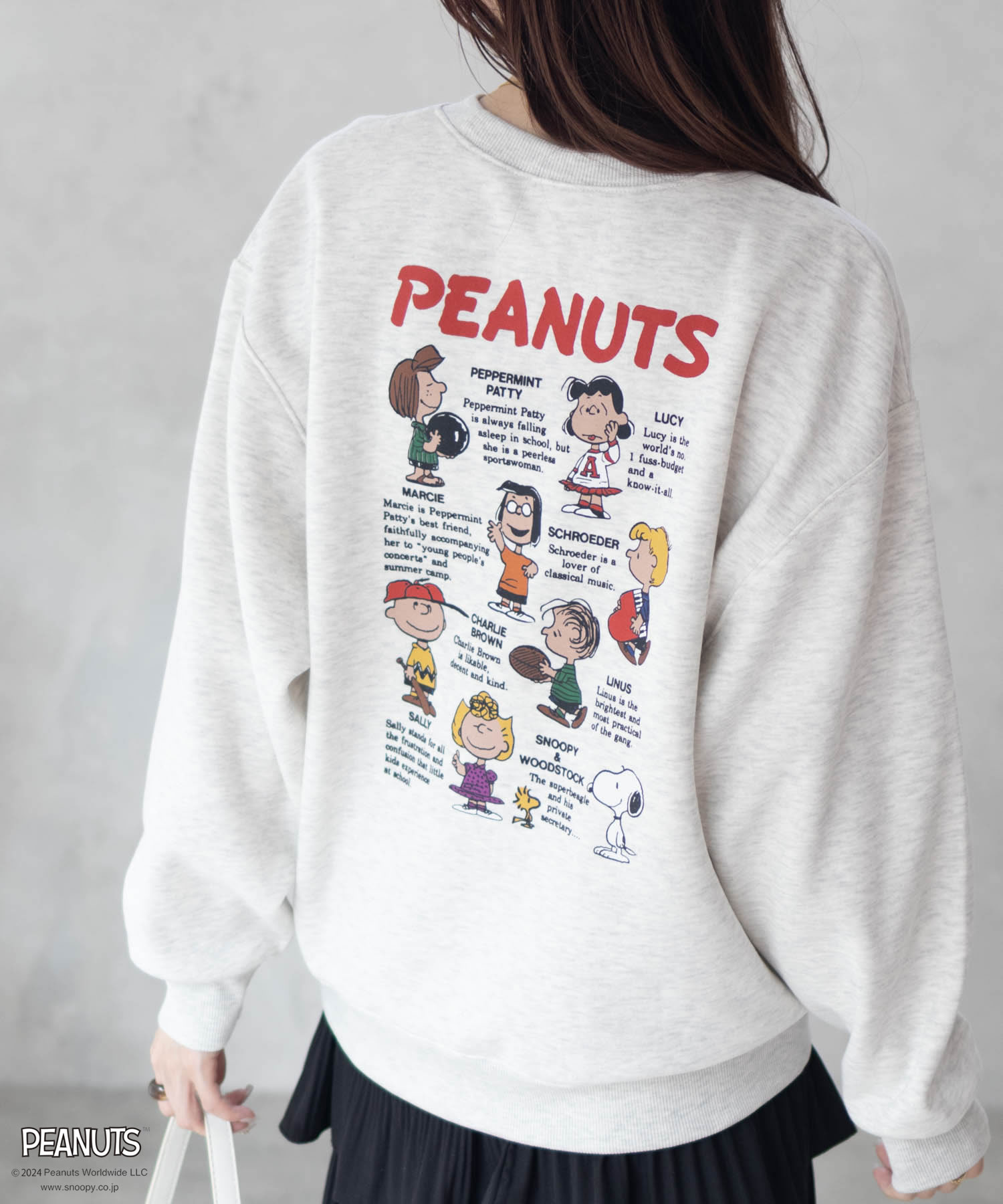 PEANUTS SNOOPY ピーナッツ スヌーピー 裏起毛 トレーナー