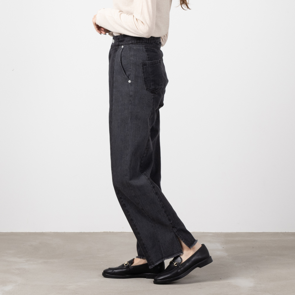 NAVY デニムパンツ 綿100% レディース コットン ジーンズ ジーパン