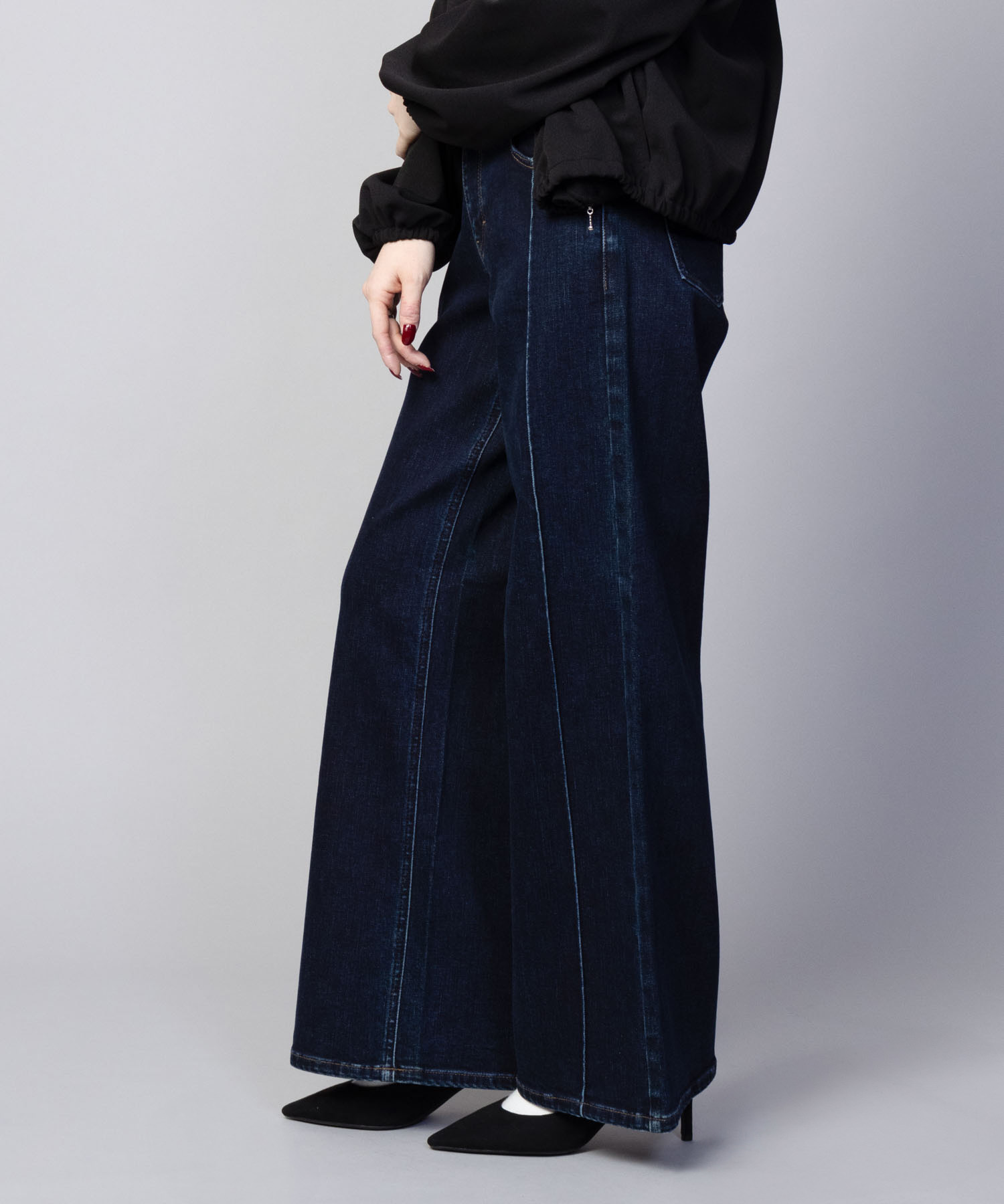 C17（シーセブンティーン） デニムパンツ レディース バギーパンツ