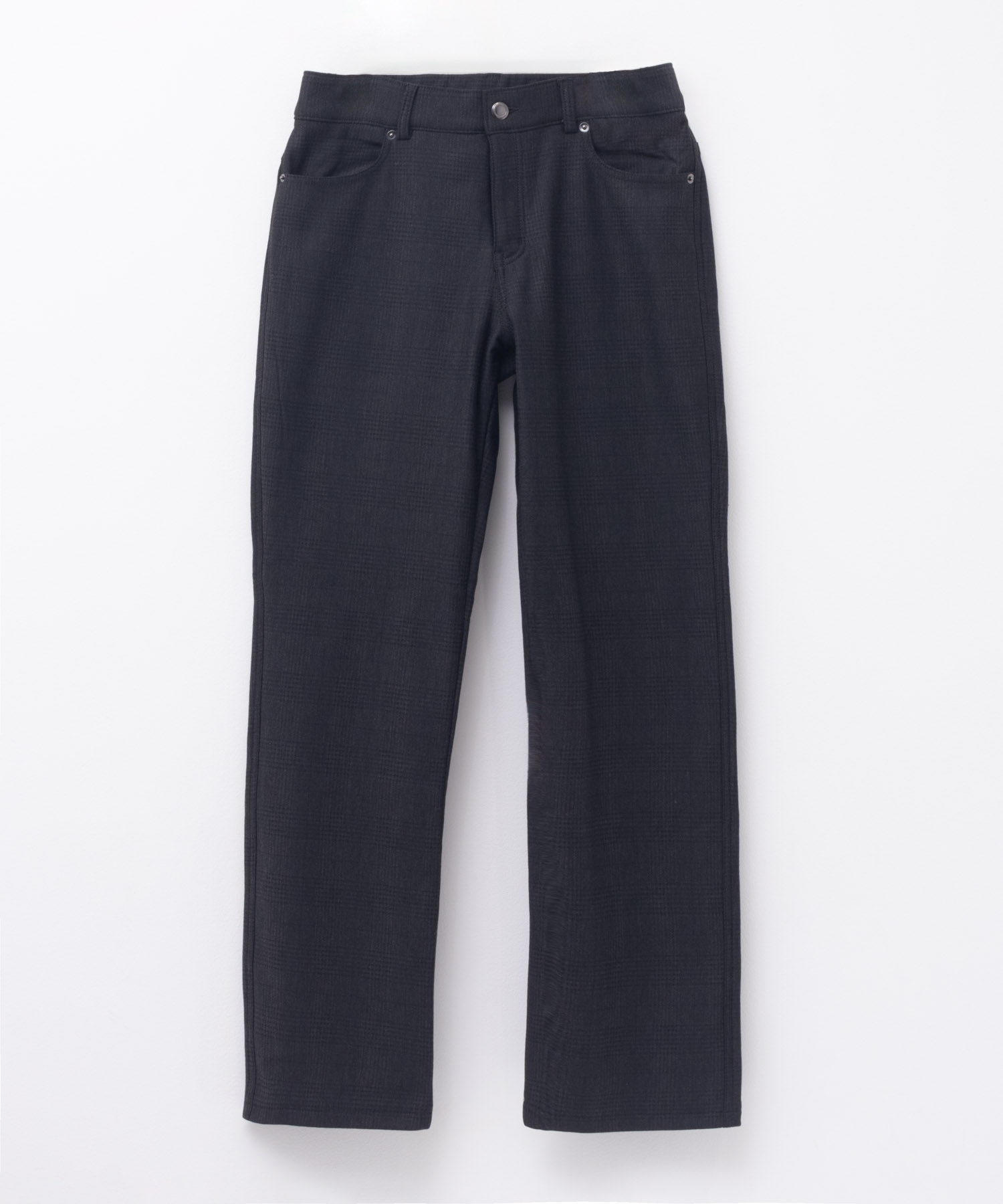 NAVY 裏起毛 ストレートパンツ レディース 温℃ ストレッチ 保温 UV