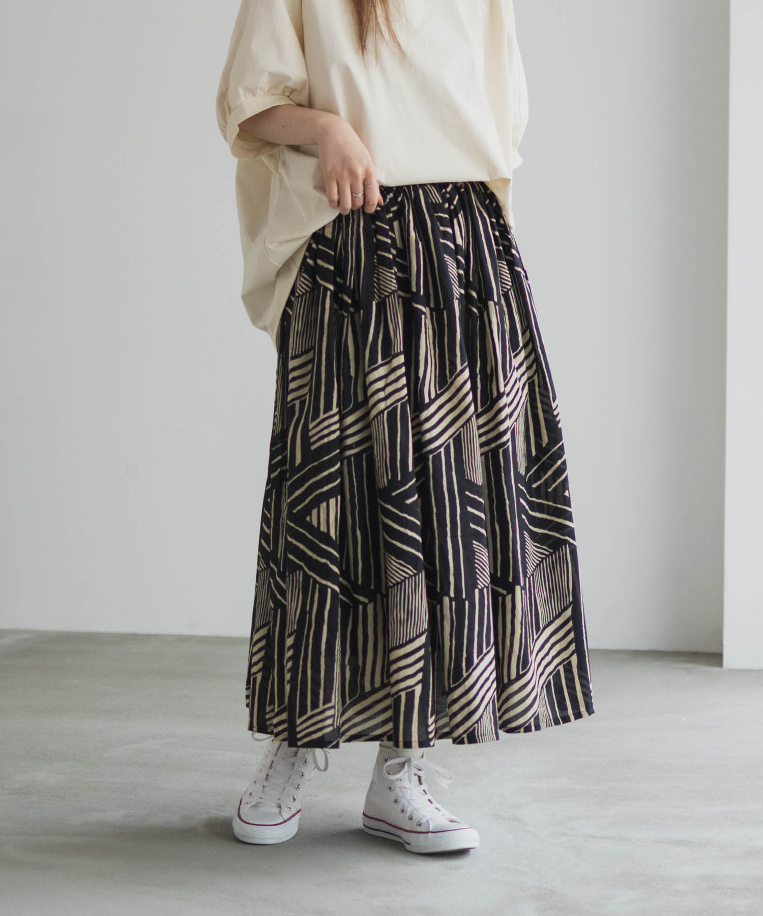 Howdy Marie ハウディーマリー ギャザースカート レディース 綿100