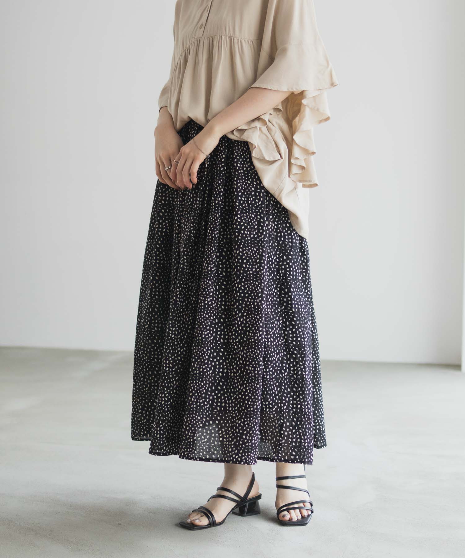 Howdy Marie ハウディーマリー ギャザースカート レディース 綿100