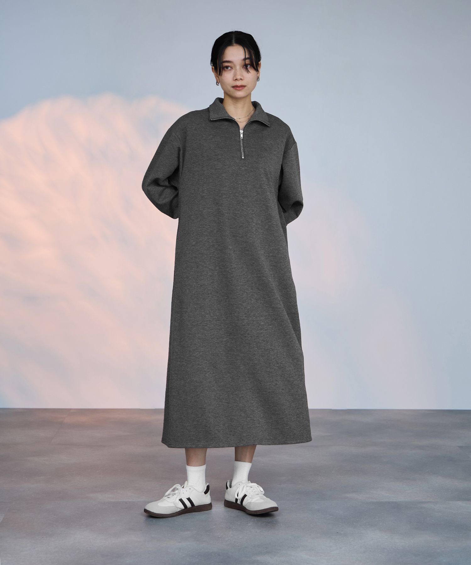 【みーたん】 milli de l'air ミリデラール 裏起毛 ワンピース レディース