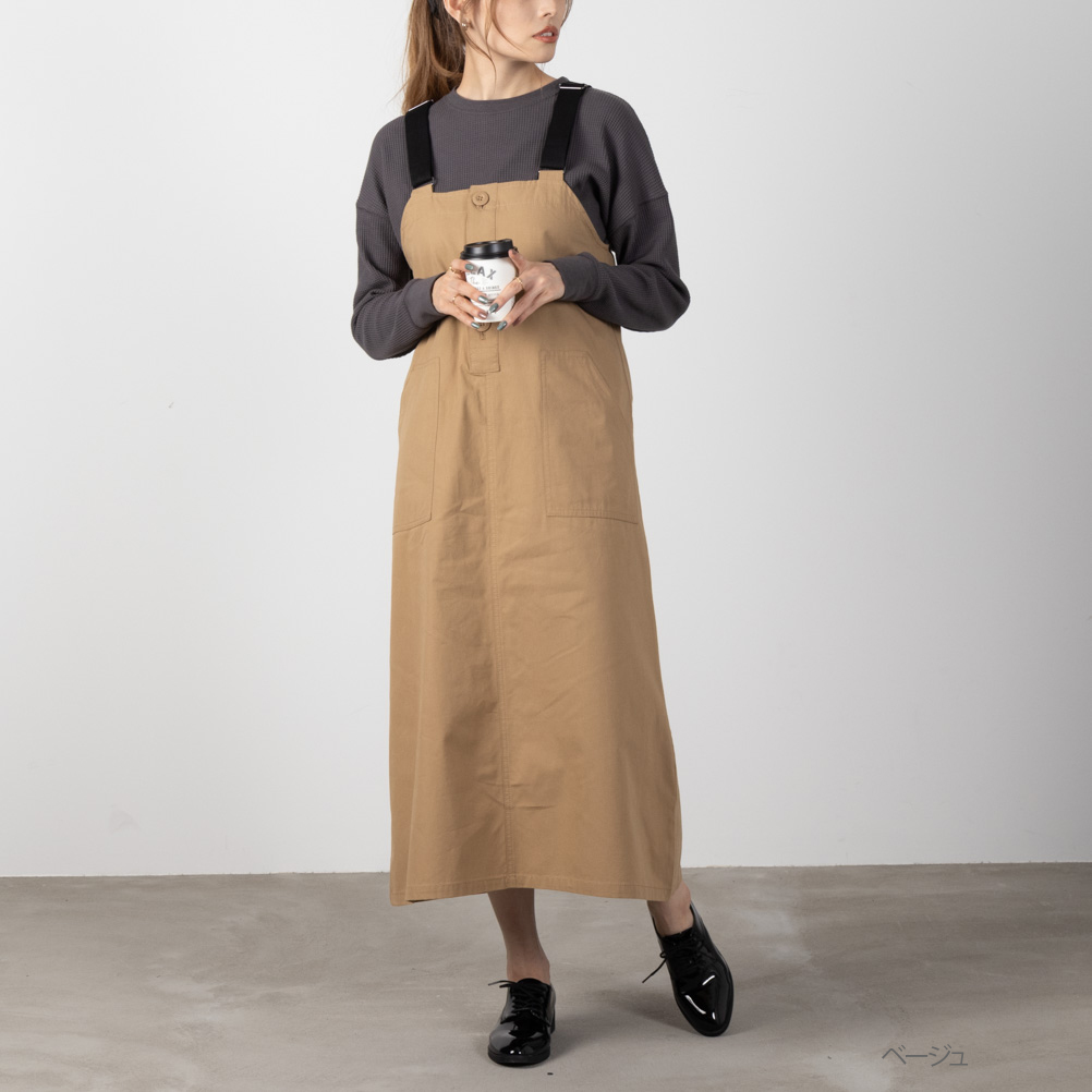 NAVY（ファッション） ジャンパースカート 綿100% レディース