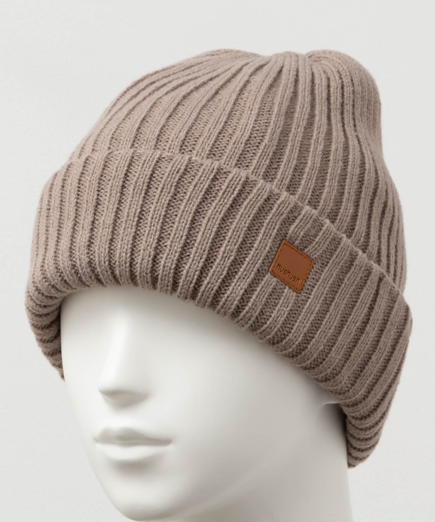 HusHusH（ハッシュアッシュ） ニットキャップ レディース リブ編み