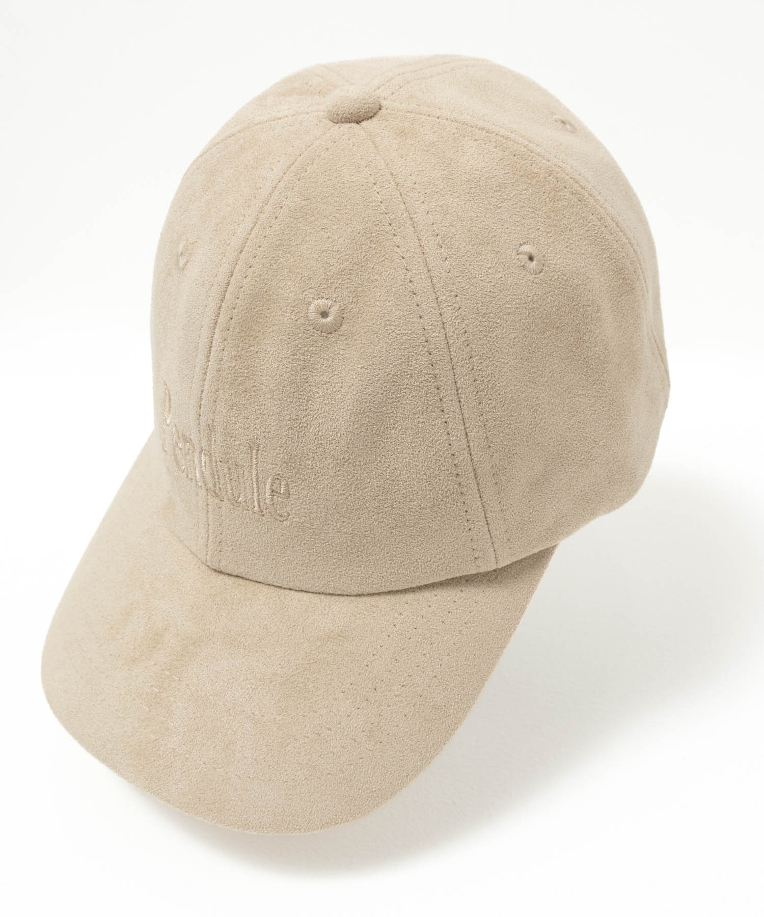 キャップ レディース スエード サイズ調整可能 ロゴ 刺繍 帽子 : Mac