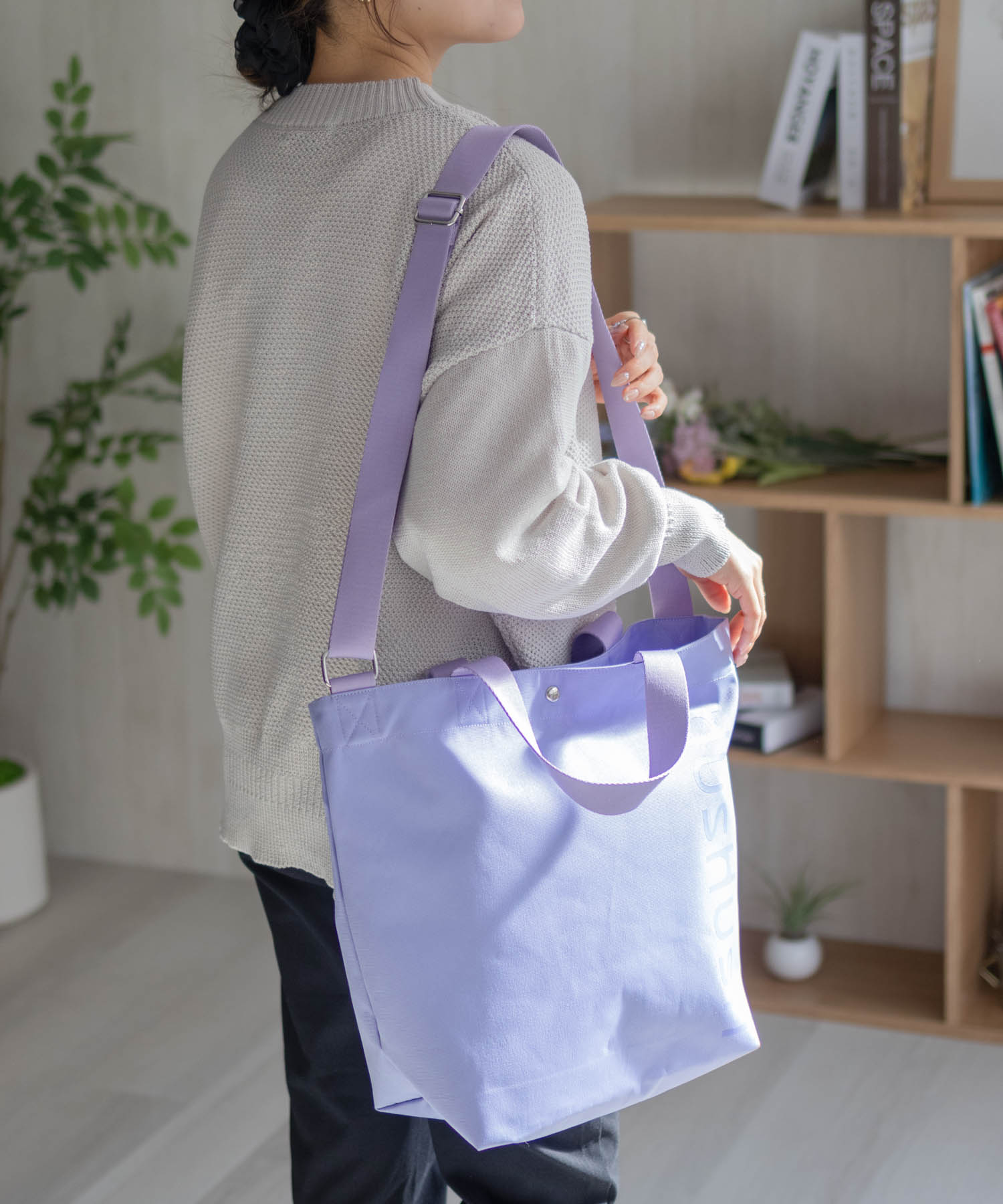 HusHusH（ハッシュアッシュ） トートバッグ 2WAY ショルダーバッグ 内