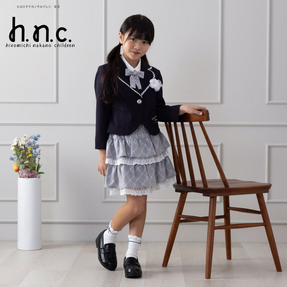 hiromichi nakano children ヒロミチナカノチルドレン スーツ 3点セット セットアイテム キッズ 女の子 ガールズ ジャケット  ブラウス スカート