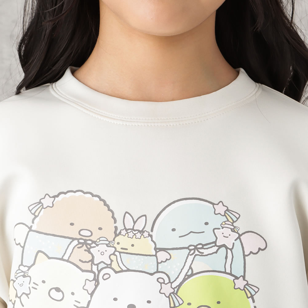 すみっコぐらし 長袖Tシャツ ロンT キッズ 子供 女の子 ガールズ